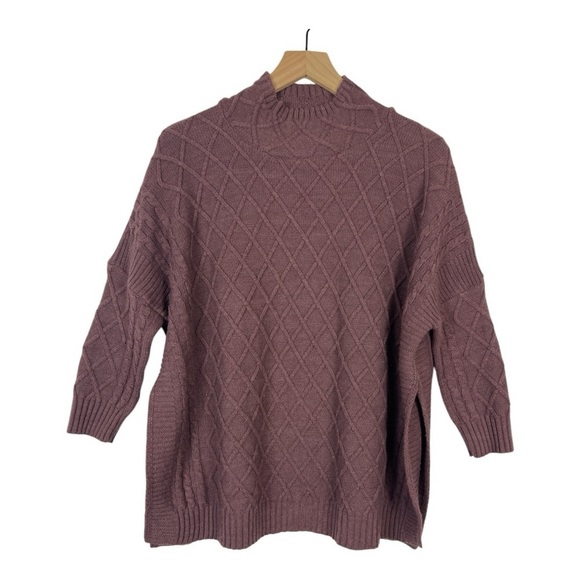 MerSea One Size Lisbon Traveler Sweater in Eggplant - Picture 1 of 11